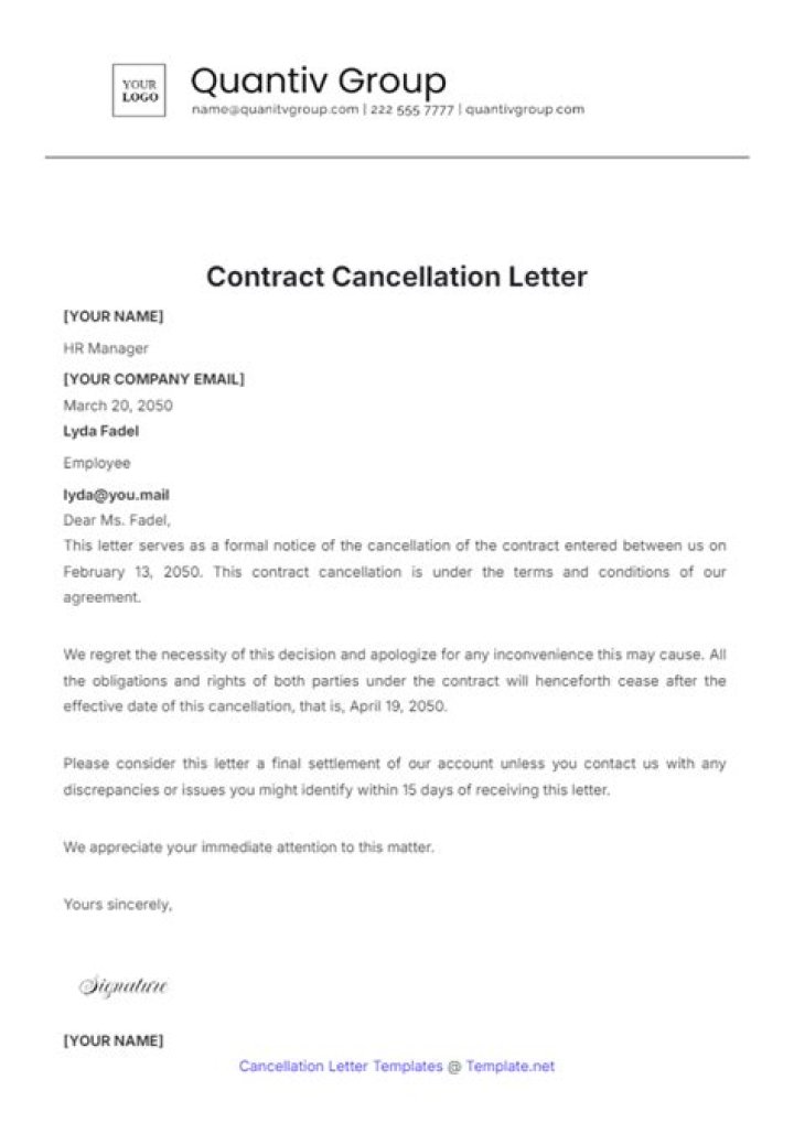 What do you say when a customer cancels?