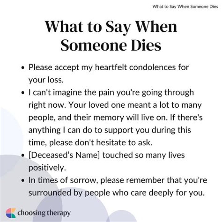 What do you say when your son dies?