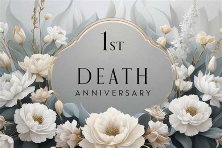 What do you write on a one year death anniversary?
