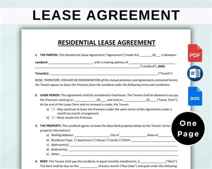 What does 1 year lease mean?