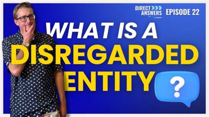 What does disregarded from the owner mean?