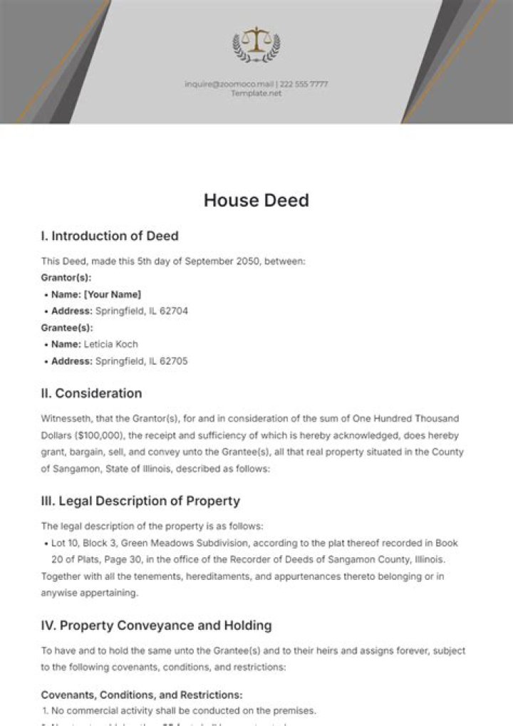 What does it mean to be added to the deed of a house?