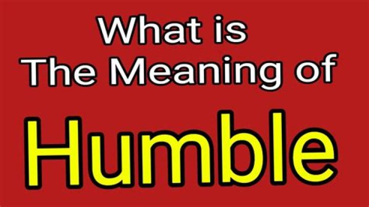 What does it mean to say humbling experience?