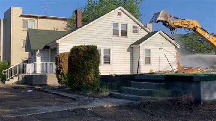 What does it mean when a house is demolished?