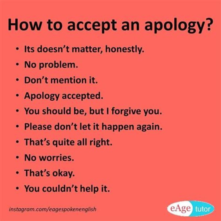 What does it mean when someone apologizes in advance?