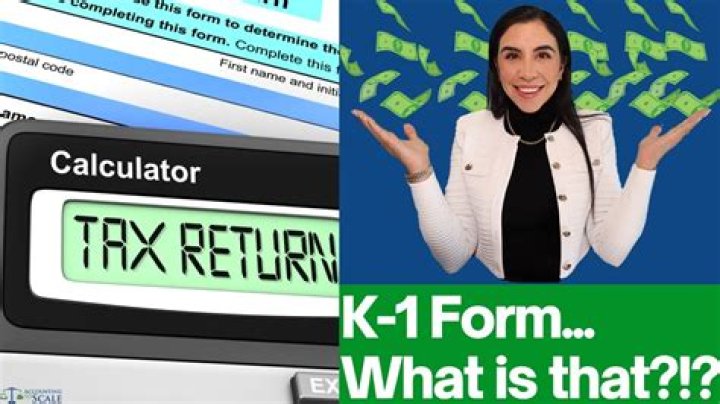 What does K-1 indicate?