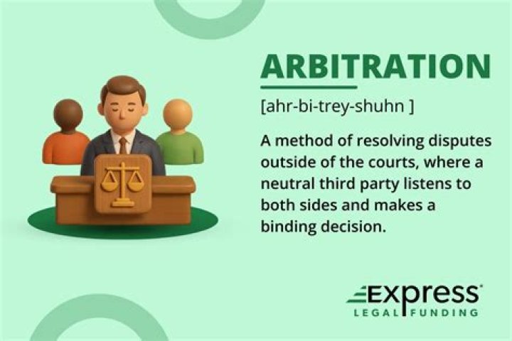 What does settled by arbitration mean?