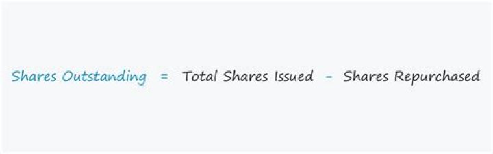 What does total outstanding shares include?