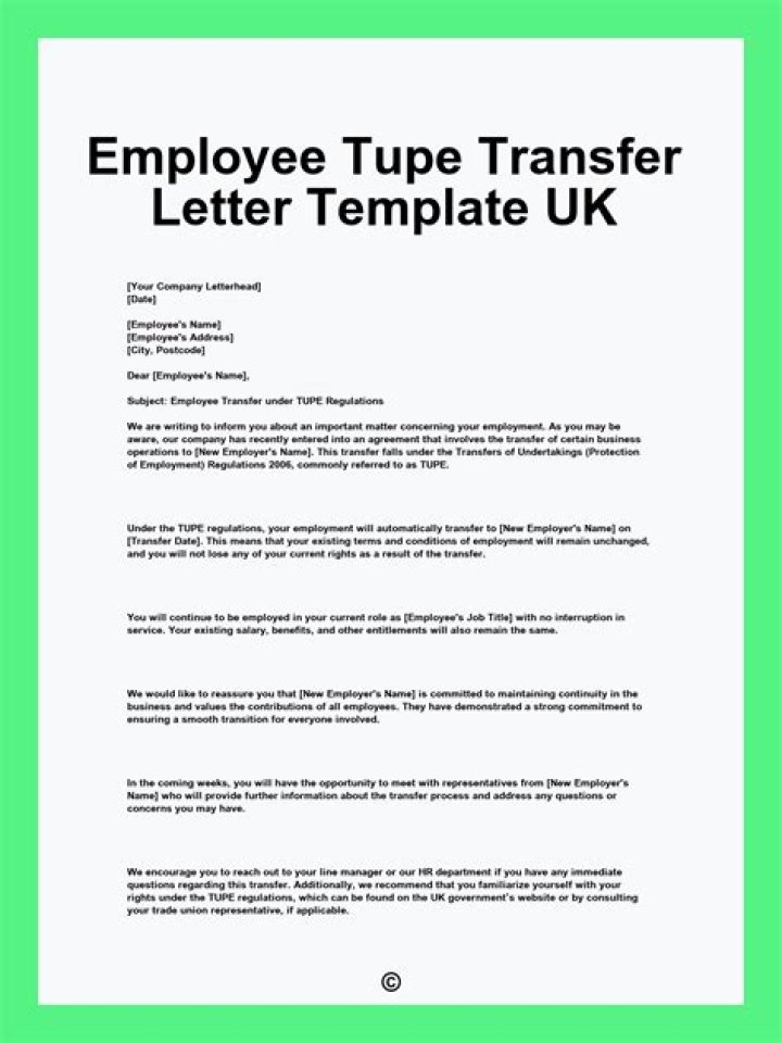 What happens if an employee refuses to TUPE?