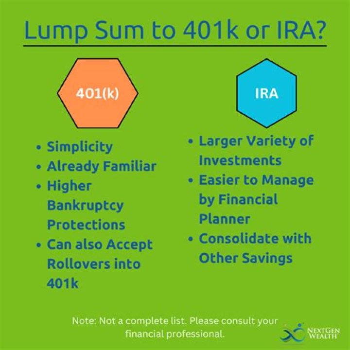 What happens if I take a lump sum from my 401k?