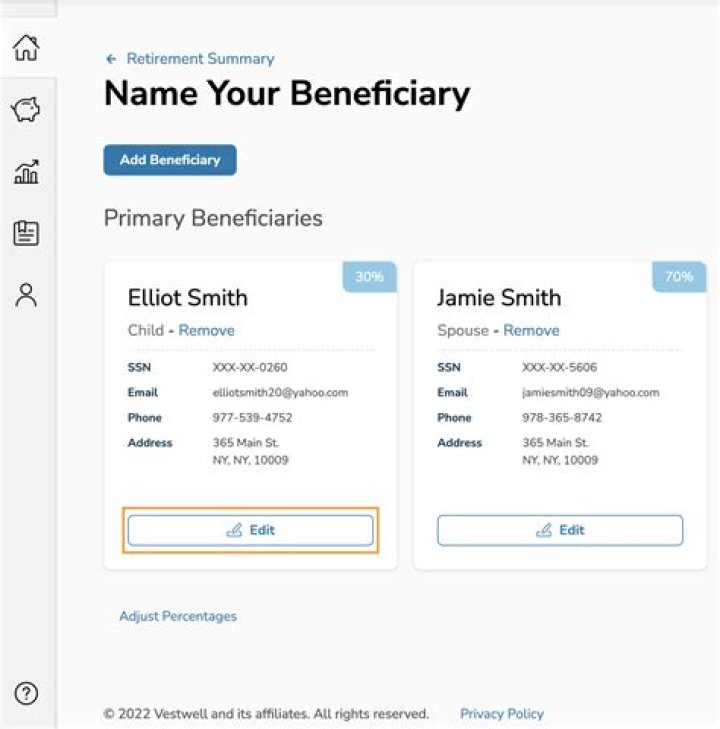 What happens if one of my beneficiaries dies?