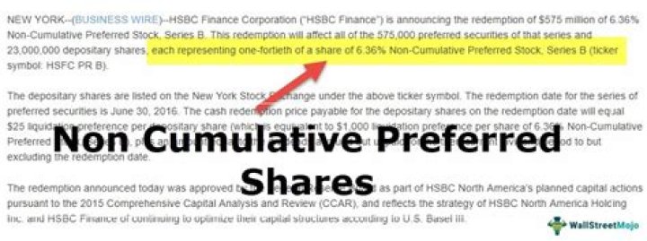 What happens if preferred stock is noncumulative?
