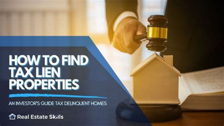 What happens to a property with a tax lien?
