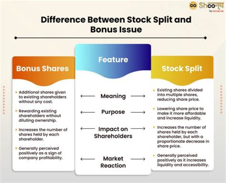 What happens when a stock gives bonus shares?