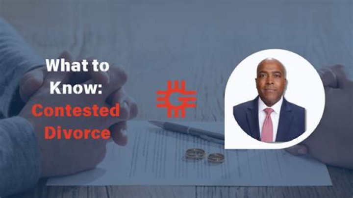 What is a contested divorce plaintiff?