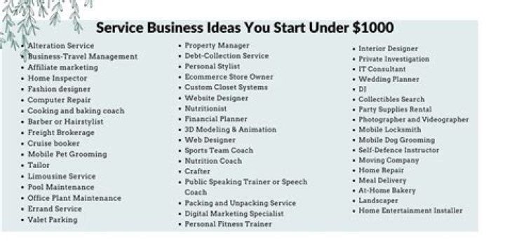 What is a good service business to start?