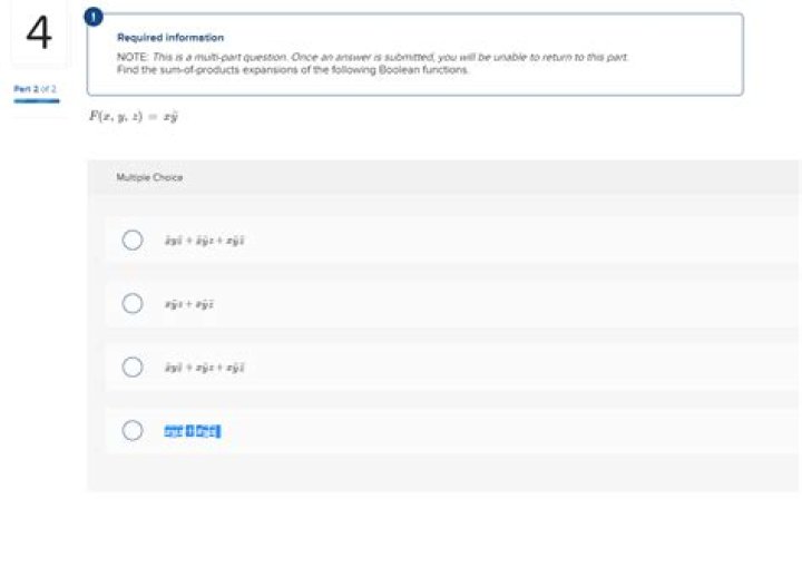 What is a multi part question?
