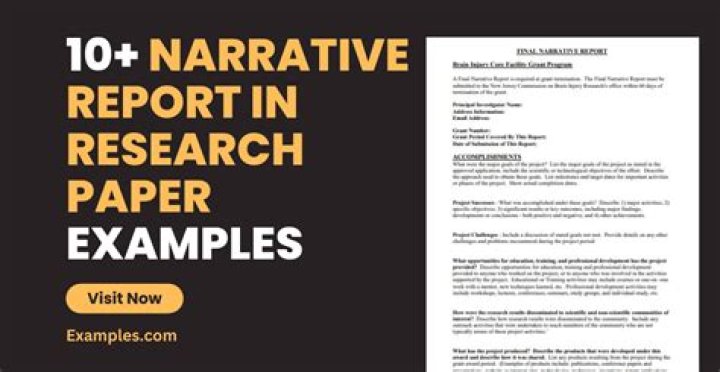 What is a narrative research paper?