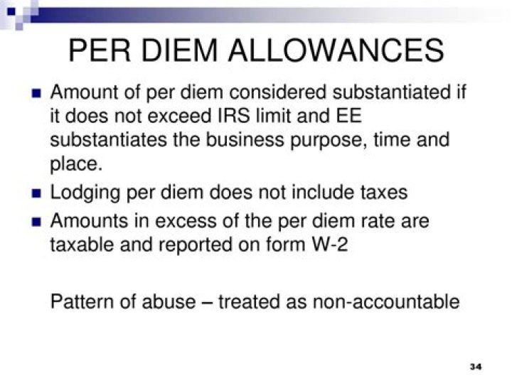 What is a non-accountable per diem?