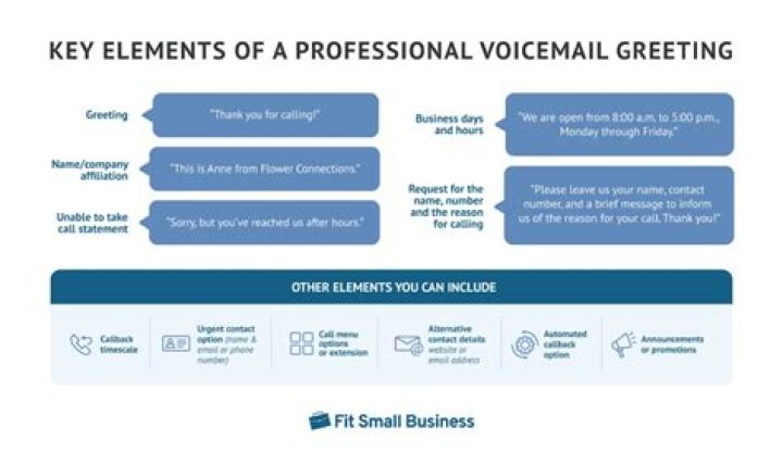 What is a professional voice mail greeting?
