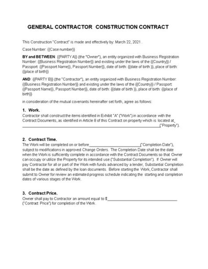 What is a qualifier for a general contractor?