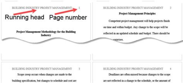 What is a running head on a paper?