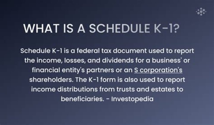 What is a Schedule K deduction?