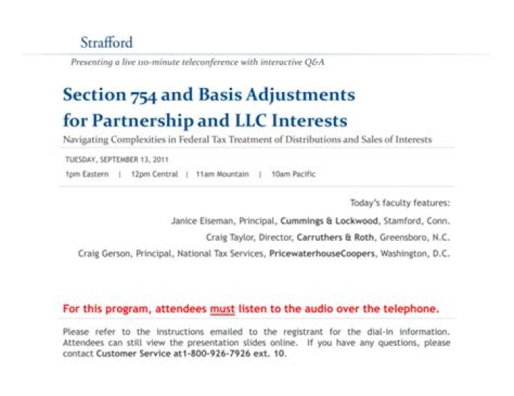 What is a section 754 basis adjustment?