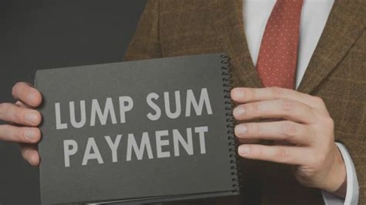What is a settlement lump sum?