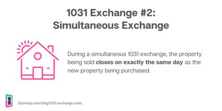 What is a simultaneous 1031 exchange?