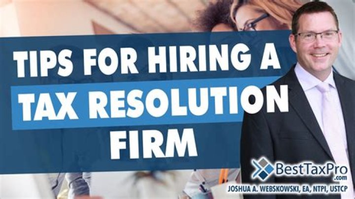 What is a tax resolution firm?