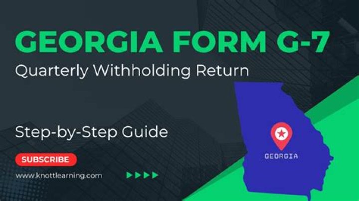 What is a withholding return G7?
