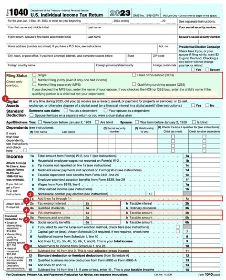 What is an 1040 tax form?