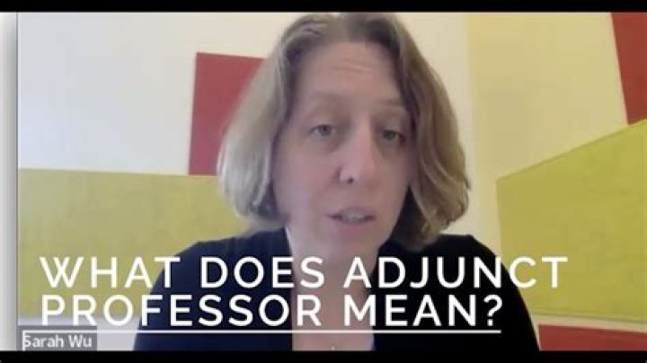What is an adjunct instructor at a college?