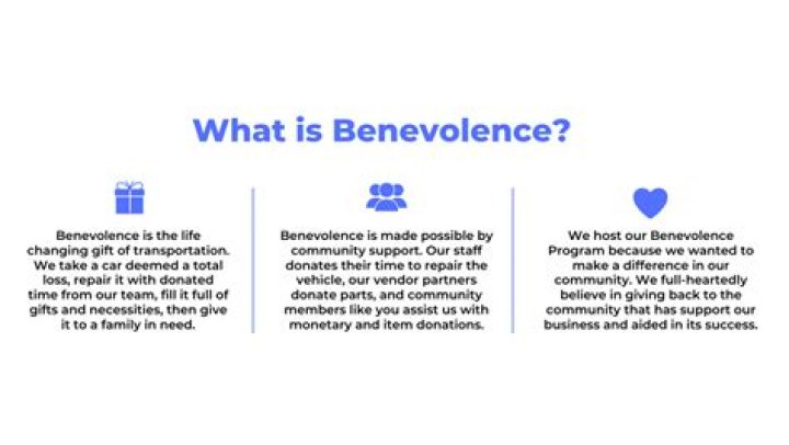 What is benevolence gift?
