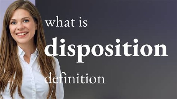 What is disposition in record?