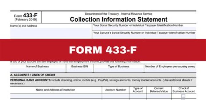 What is Form 433 used for?