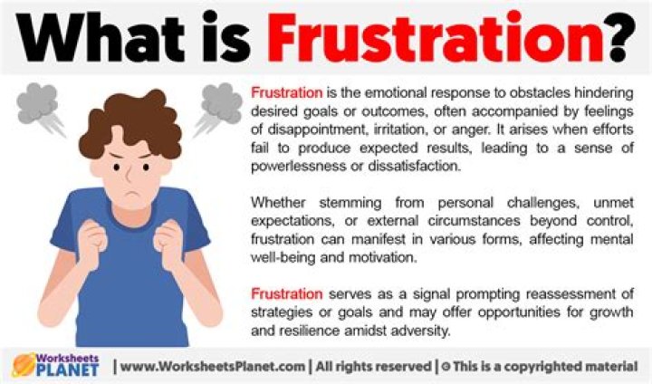What is frustrated example?