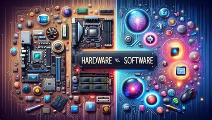 What is hardware and software in technology?