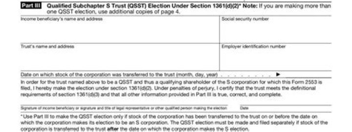 What is qualified Subchapter S trust QSST?