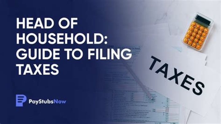 What is tax filing head of household?