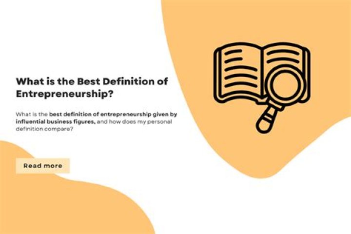 What is the best definition of entrepreneurship?