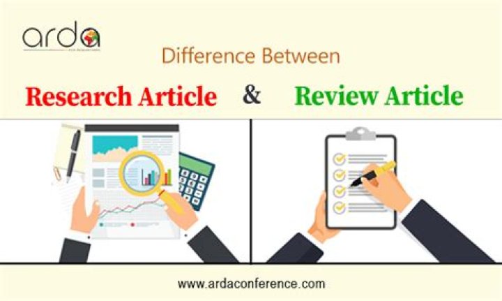 What is the difference between a review article and a research article?