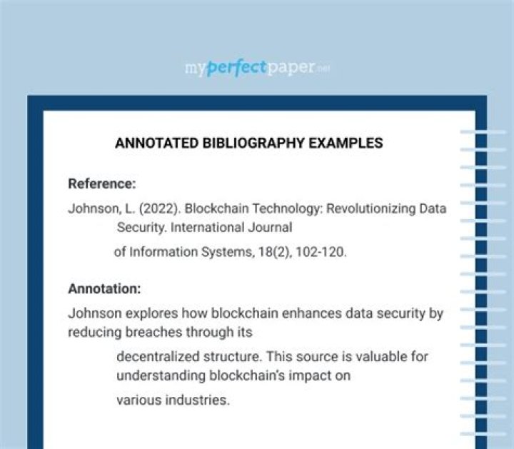 What is the difference between an annotated bibliography and a research paper?
