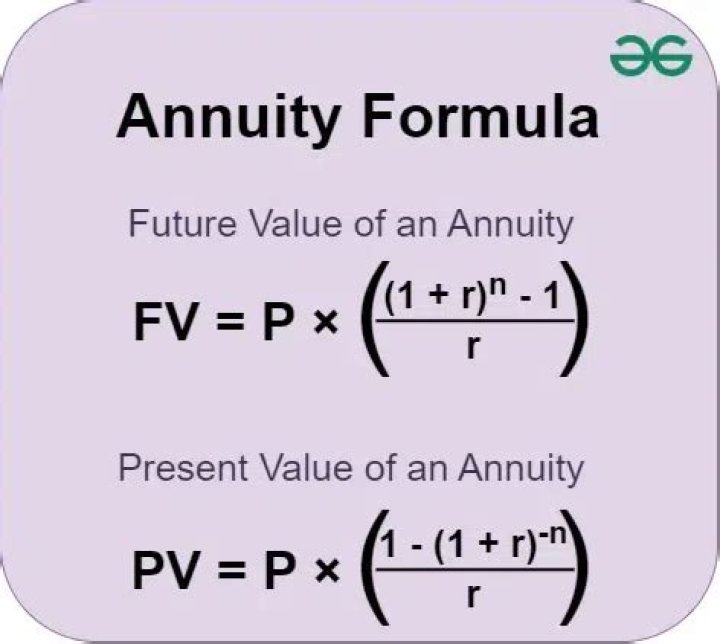 What is the formula in finding the present value of an ordinary annuity?