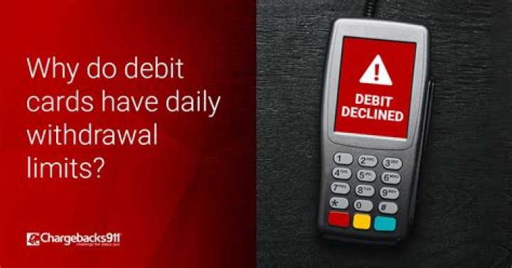 What is the maximum limit on a debit card?