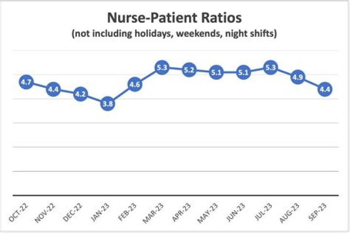 What is the maximum nurse to patient ratio?