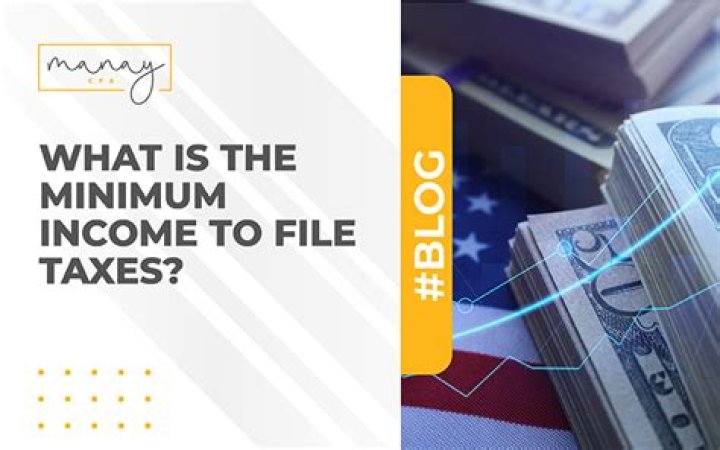 What is the minimum income to file a return?