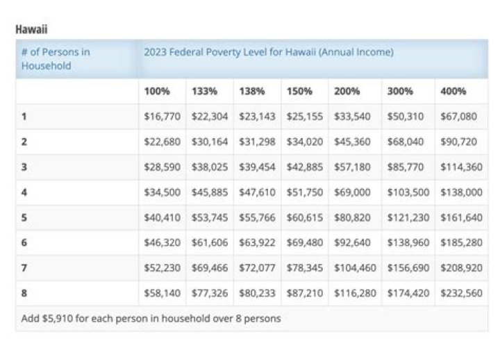 What is the poverty level for filing taxes?