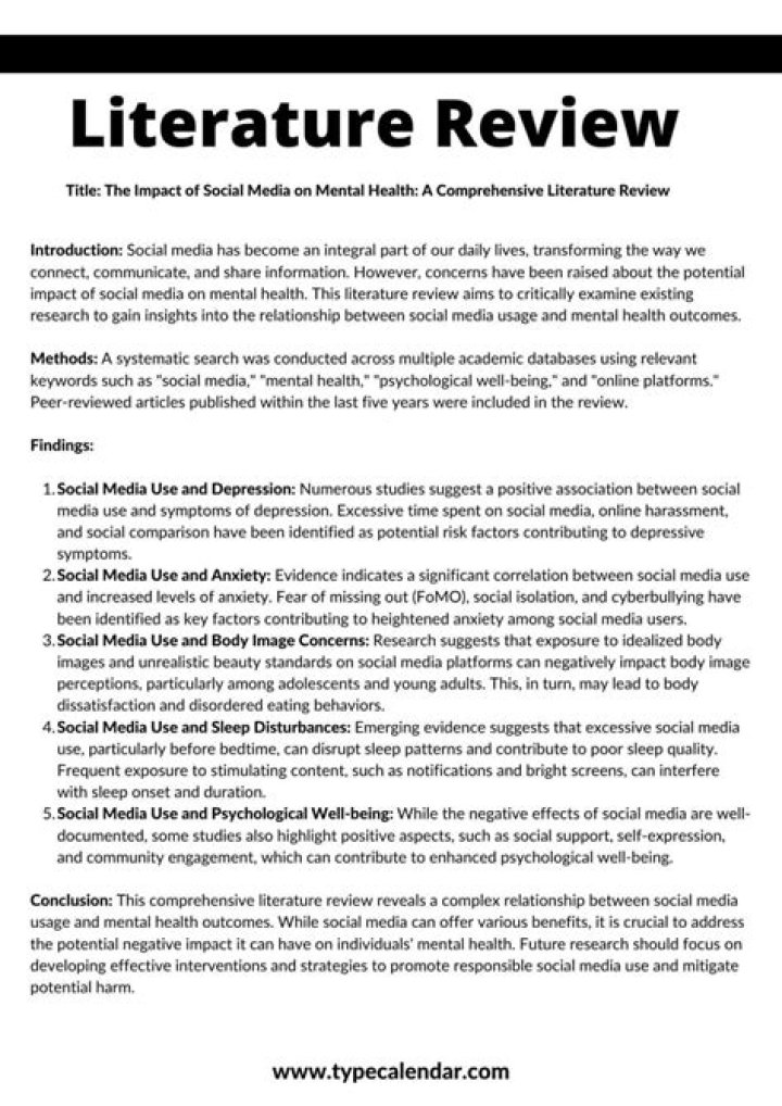 What is the purpose of a literature review in a research paper?